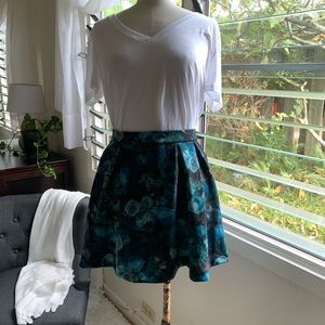 Floral skater skirt